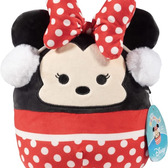 🎄NWT SQUISHMALLOW DISNEY ORIGINAL 8” MINNIE MOUSE CHRISTMAS PLUSH TOY - Picture 3 of 12